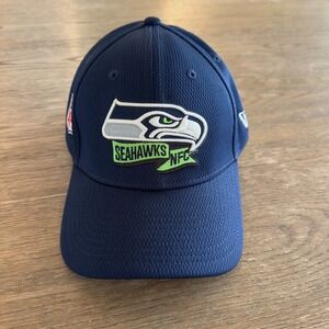 Seattle Seahawks NFC- New Era 39THIRTY Hat-Med/Large Flex Fit  NFL 2022 Sideline